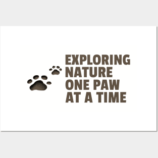 Exploring Nature One Paw At A Time Dog Hiking Posters and Art